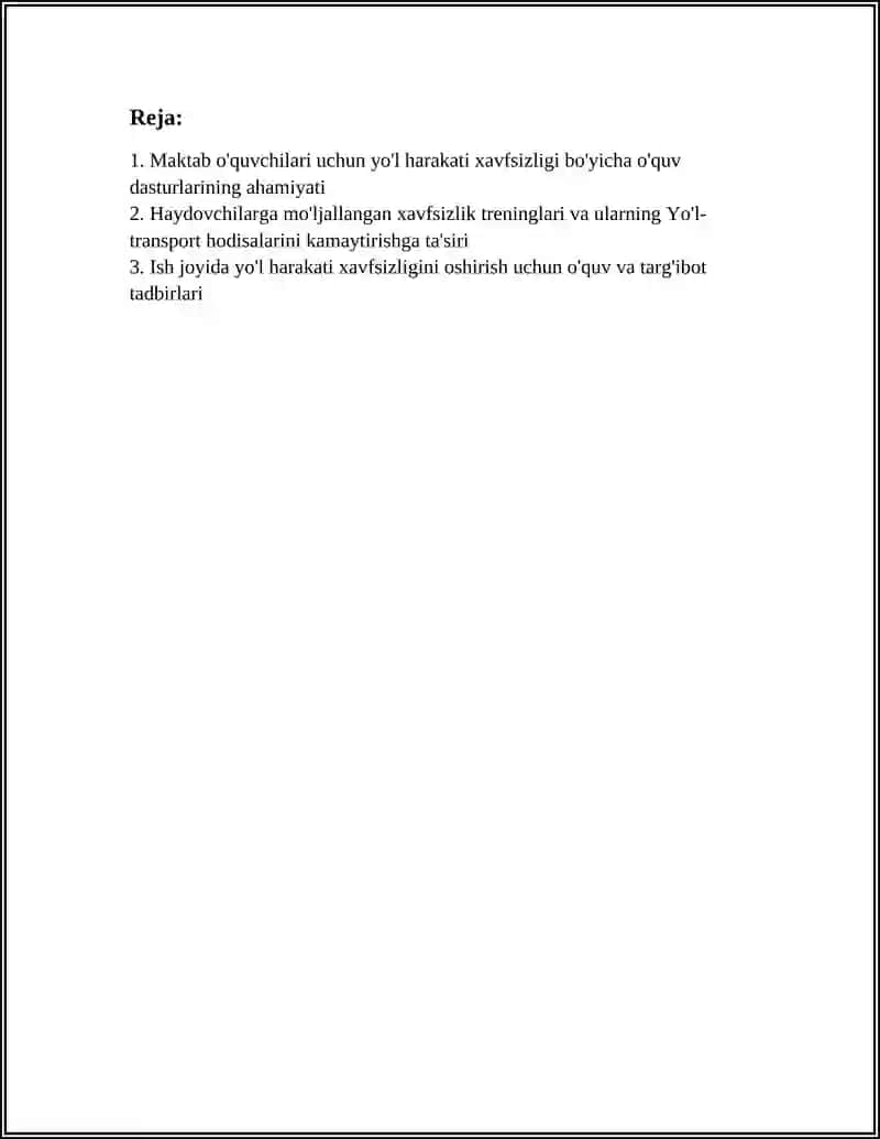 HARAKAT HAFSIZLIGI BOYICHA ÒQUV VA TARĢIBOT ISHALRINING AHAMIYATI 2