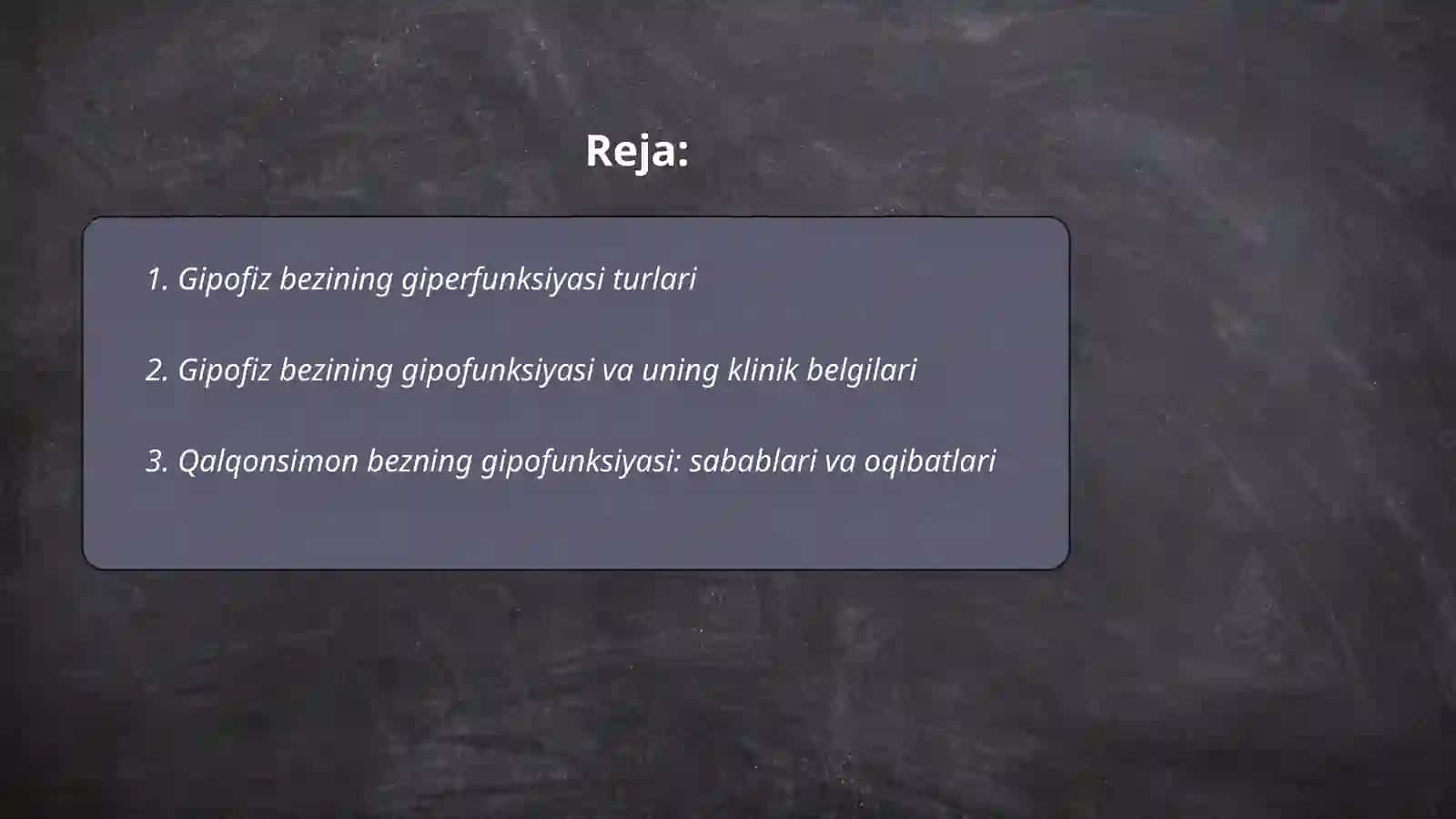 Endokrin bezlarning giper va gipofunksiyasi bilan semiotikasi:Gipofiz, qalqonsimon bez, Parateriod bez 2