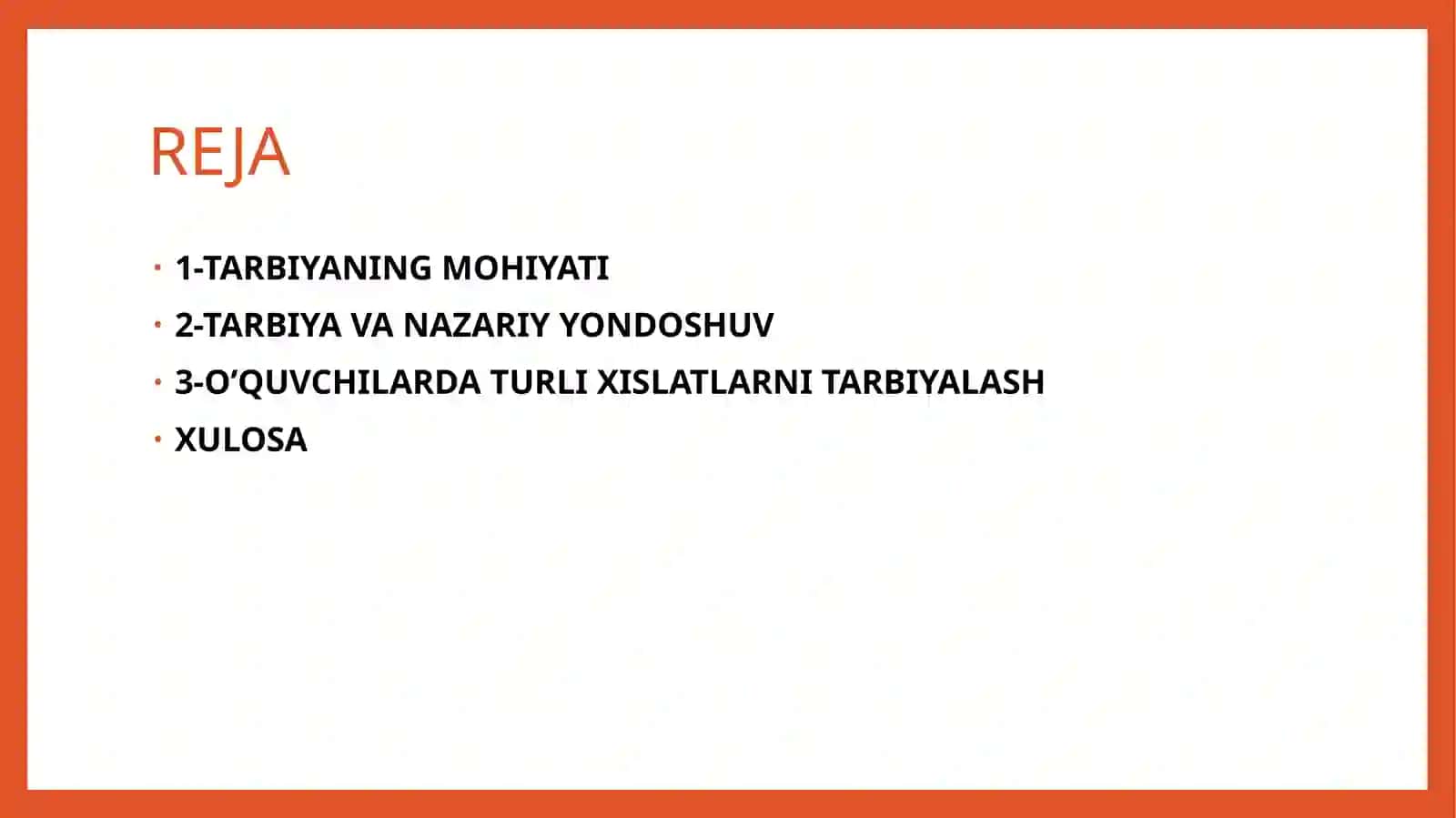 TARBIYA JARAYONING PSIXOLOGIK MOHIYATI MAQSAD VA VAZIFALARI 2
