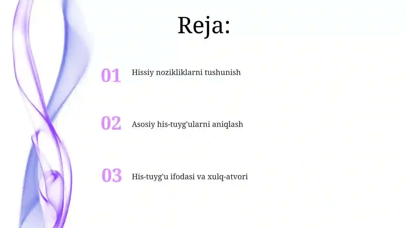 Hissiy nozikliklarni tushunish 2