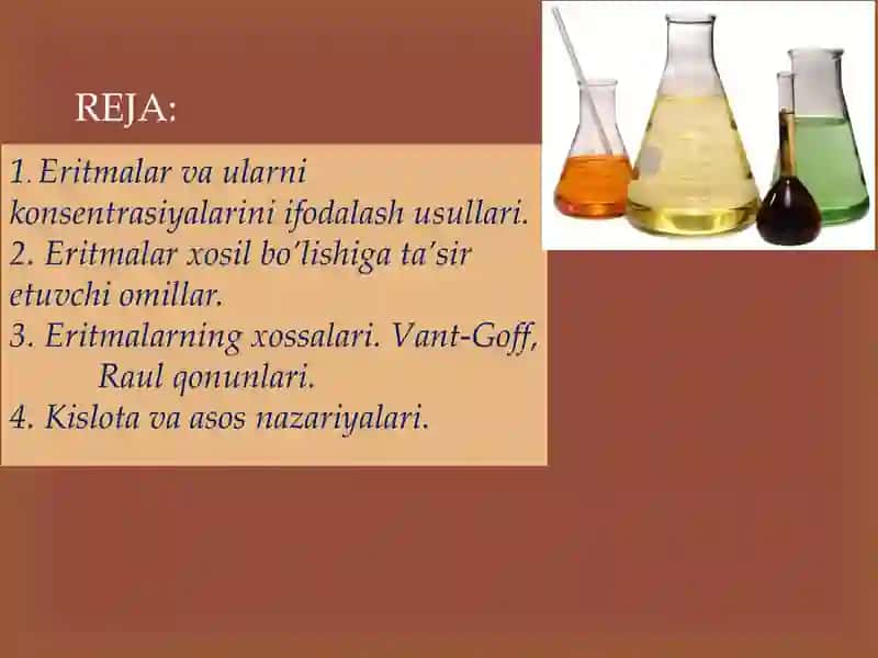 Eritmalar xossalarini nazariy asoslari 2