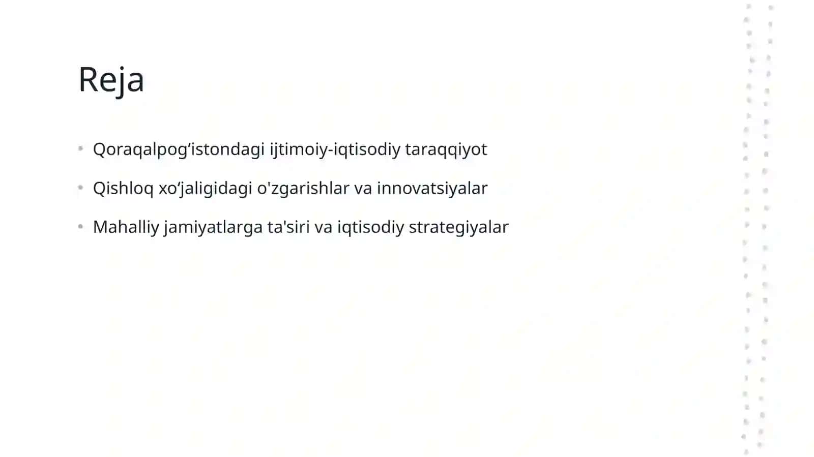 Qoraqalpogʻistonda ijtimoiy-iqtisodiy taraqqiyot, qishloq xoʻjaligidagi oʻzgarishlar 2