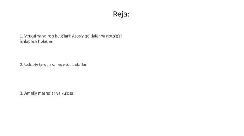 Undov va sõroq tinish belgilarini ishlatilishi 2