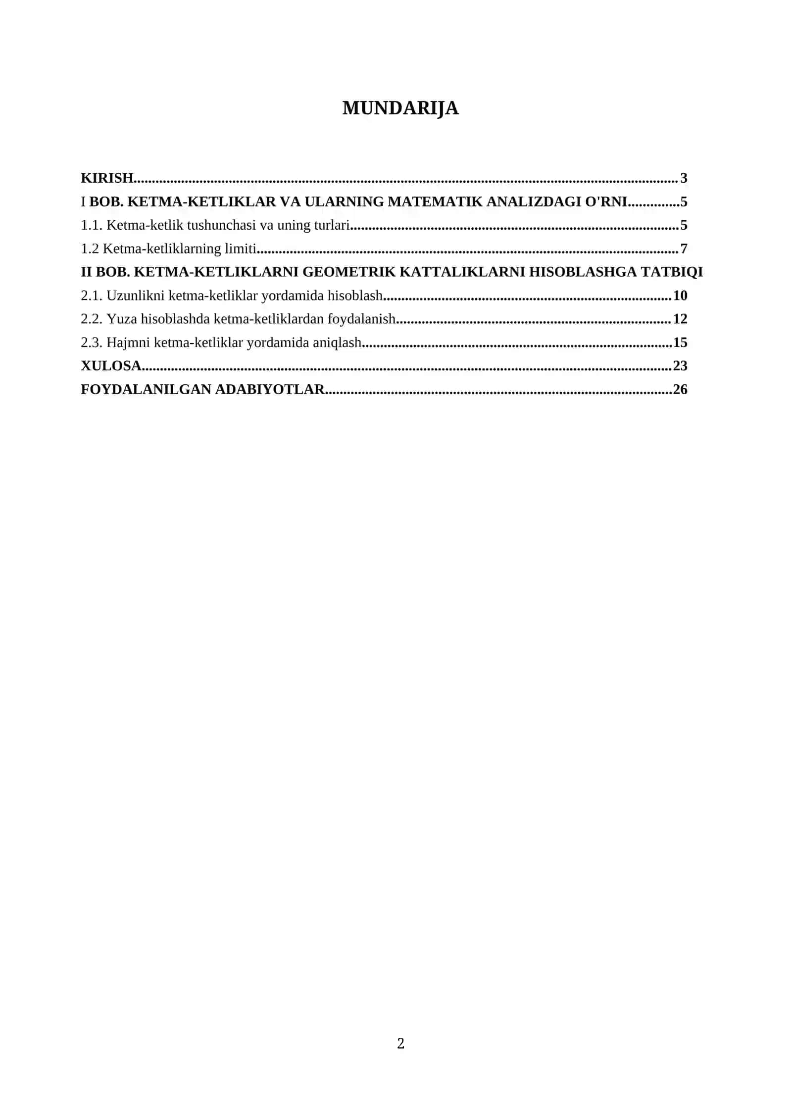 Ketma-ketliklarning geometrik kattaliklarini hisoblashga tadbiqi..docx 2