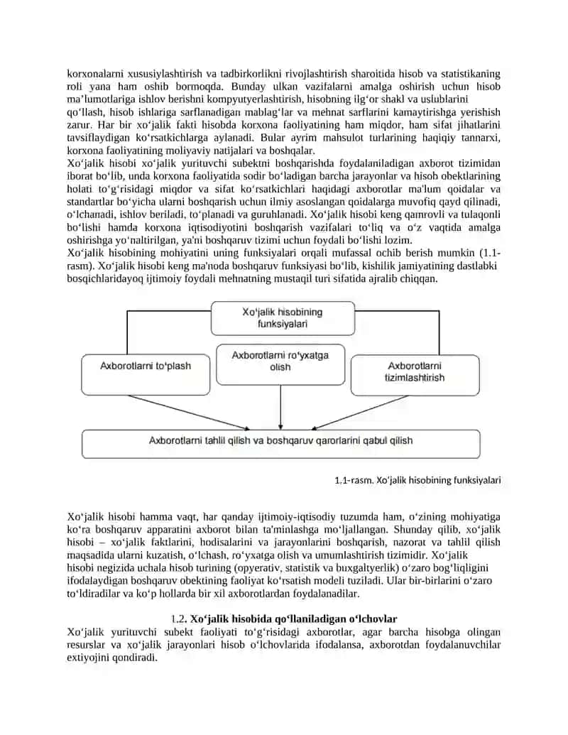 BUXGALTERIYA HISOBINING MOHIYATI, PREDMETI VA METODI 2
