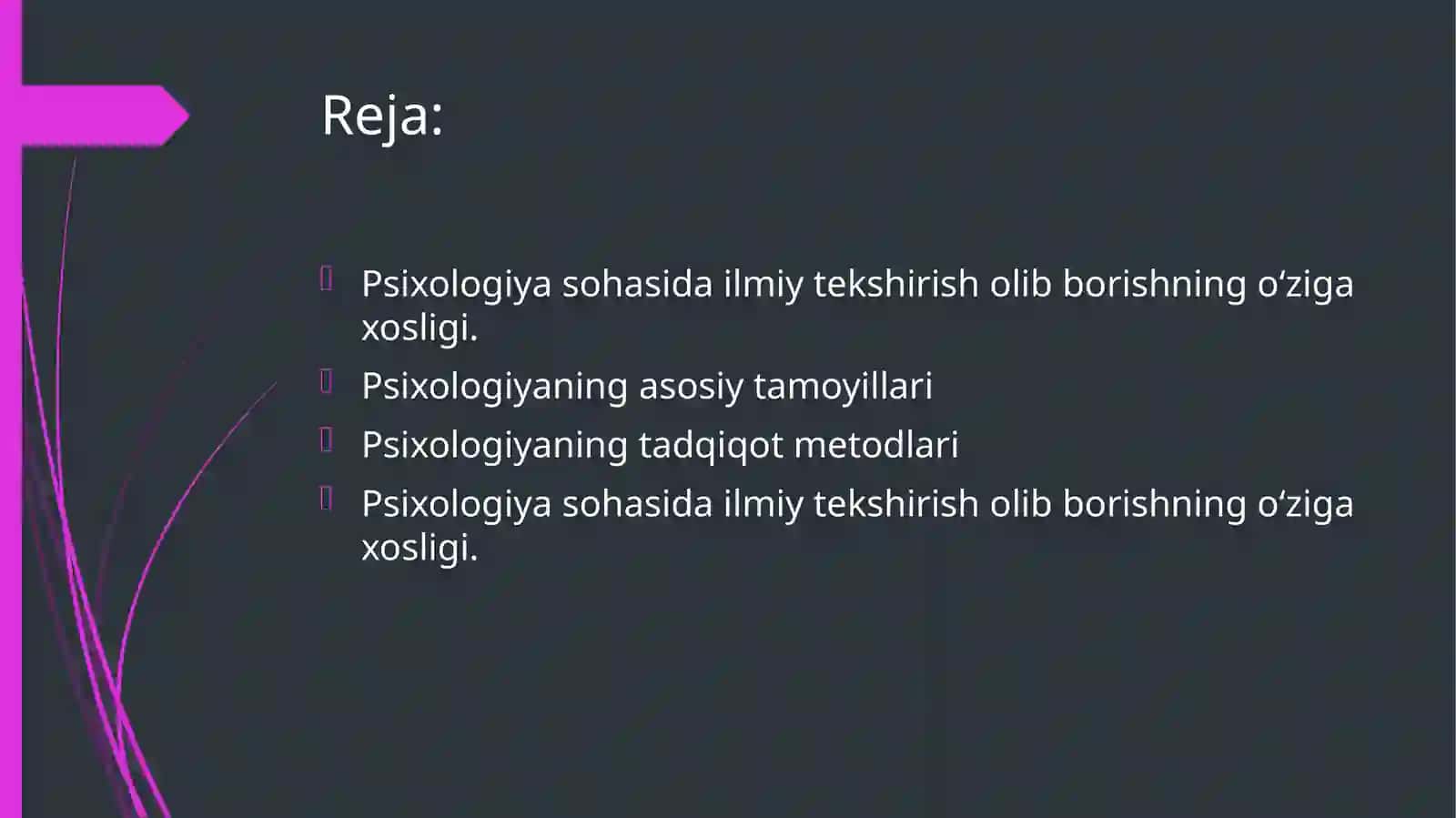 eksperimental psixologiyaning hozirgi davrdagi holati 2