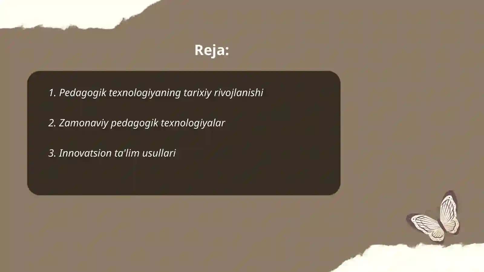 Pedagogik texnologiyaning shakllanishi va uning zamonaviy tuzilmasi 2