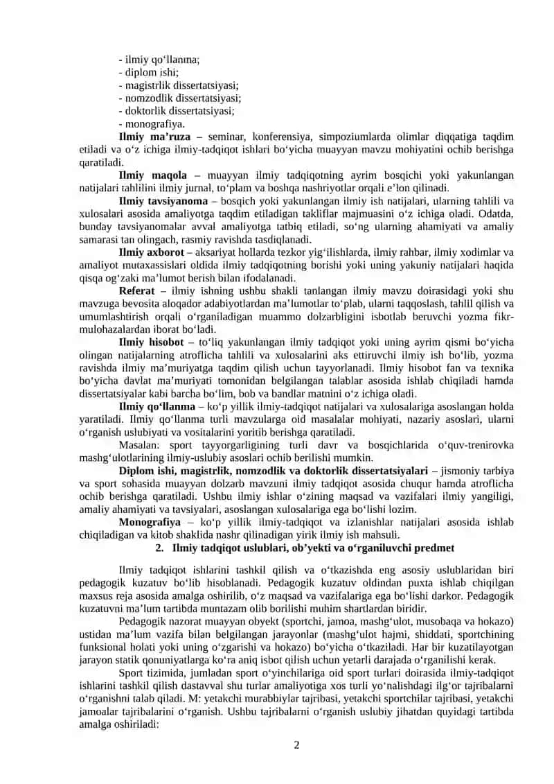 Ilmiy tadqiqot asoslari 2