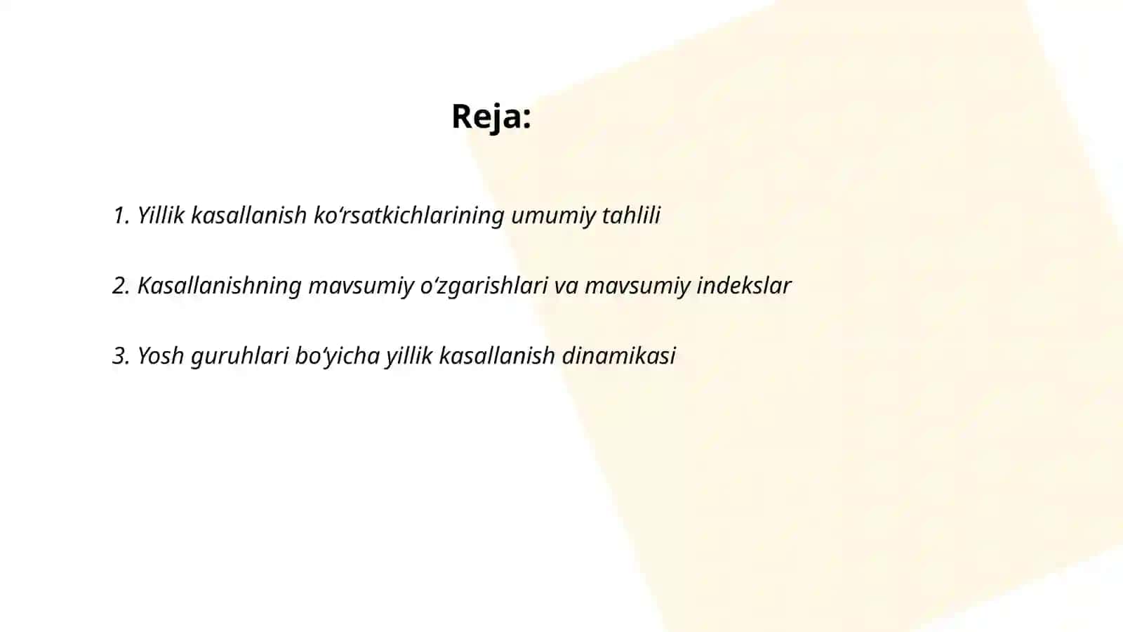 Kasallanishnig yillik dinamikasi tahlili 2