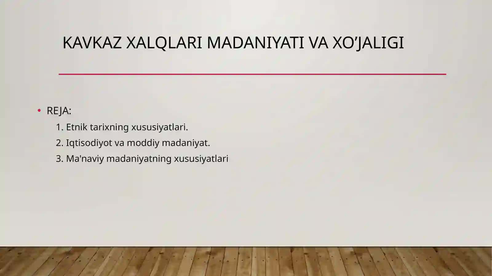 KAVKAZ XALQLARI MADANIYATI VA XO’JALIGI 2