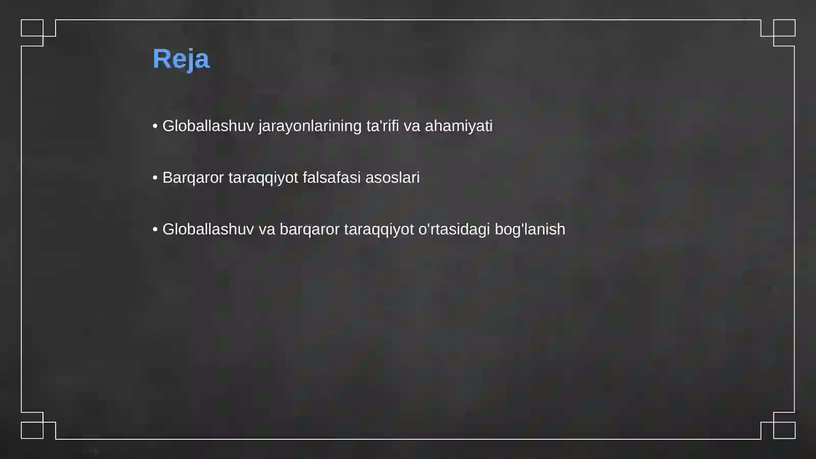 Globallashuv jarayonlar va barqaror taraqqiyot falsafasi 2