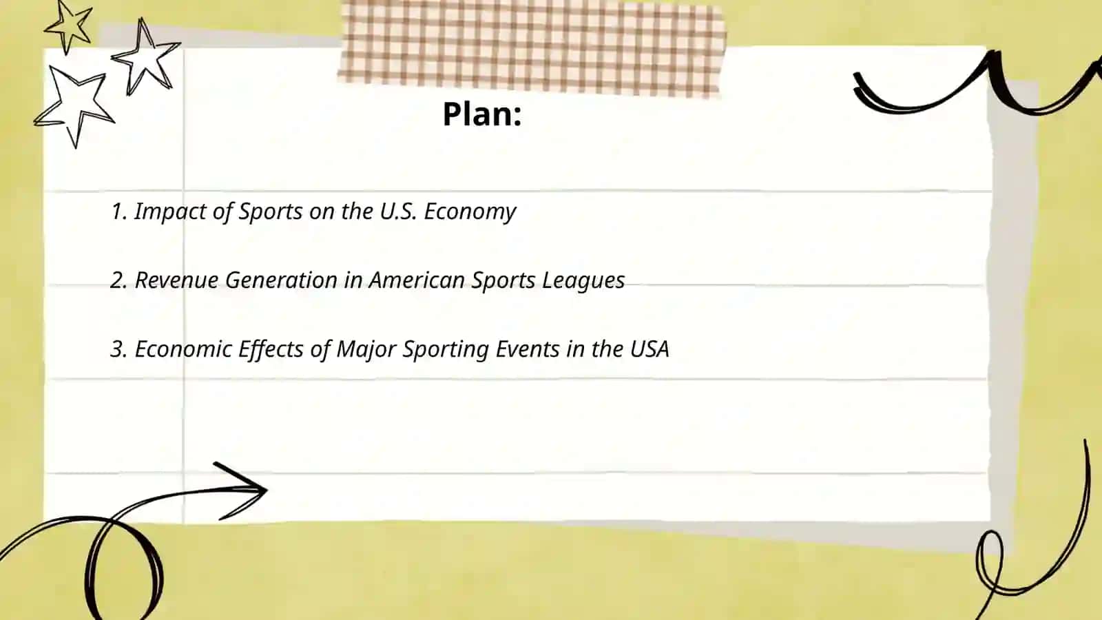 The economy and sport of the USA 2