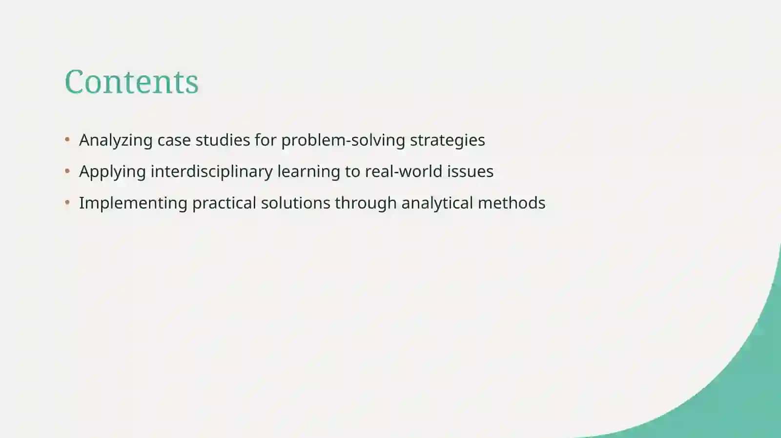 Case Study Analysis for Problem-Solving 2