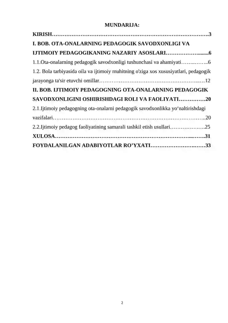 "Ijtimoiy pedagogning maktab yoshidagi bolalar bilan ishlash jarayoni" 2