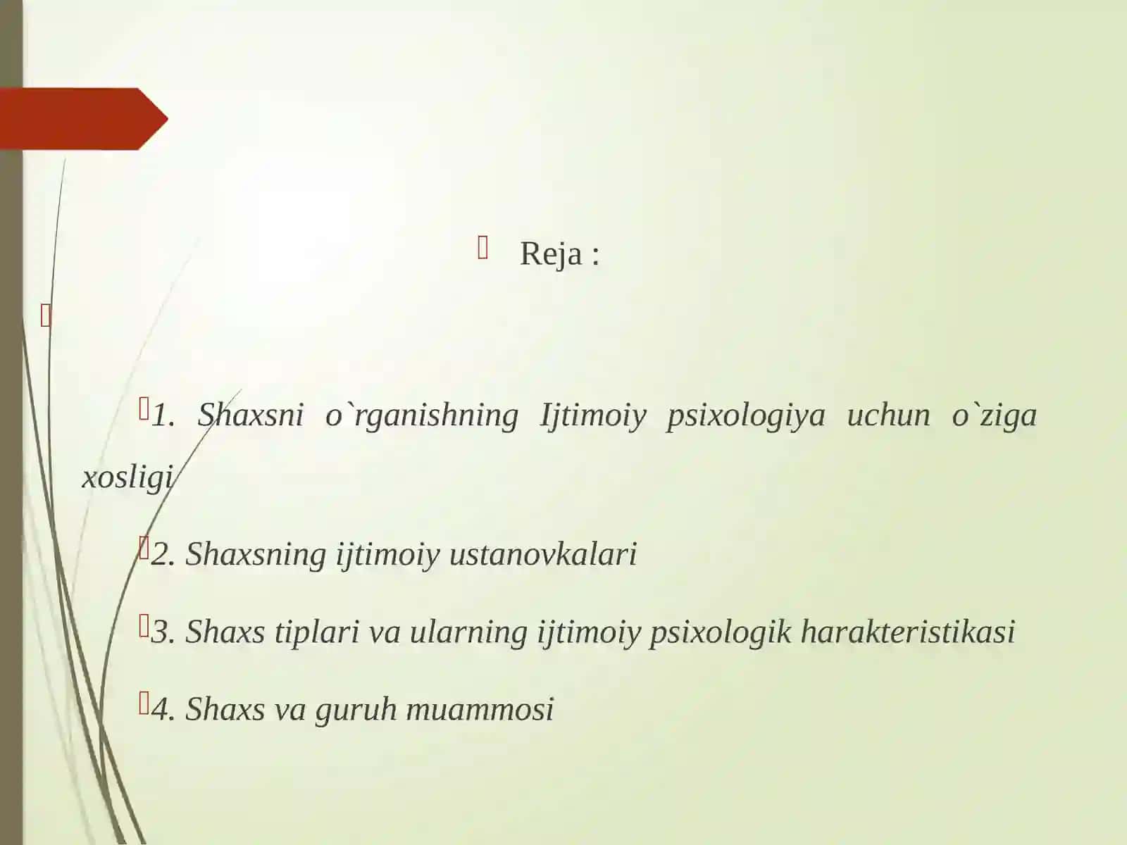 Ijtimoiy psixologiyada shaxs muammosi 2