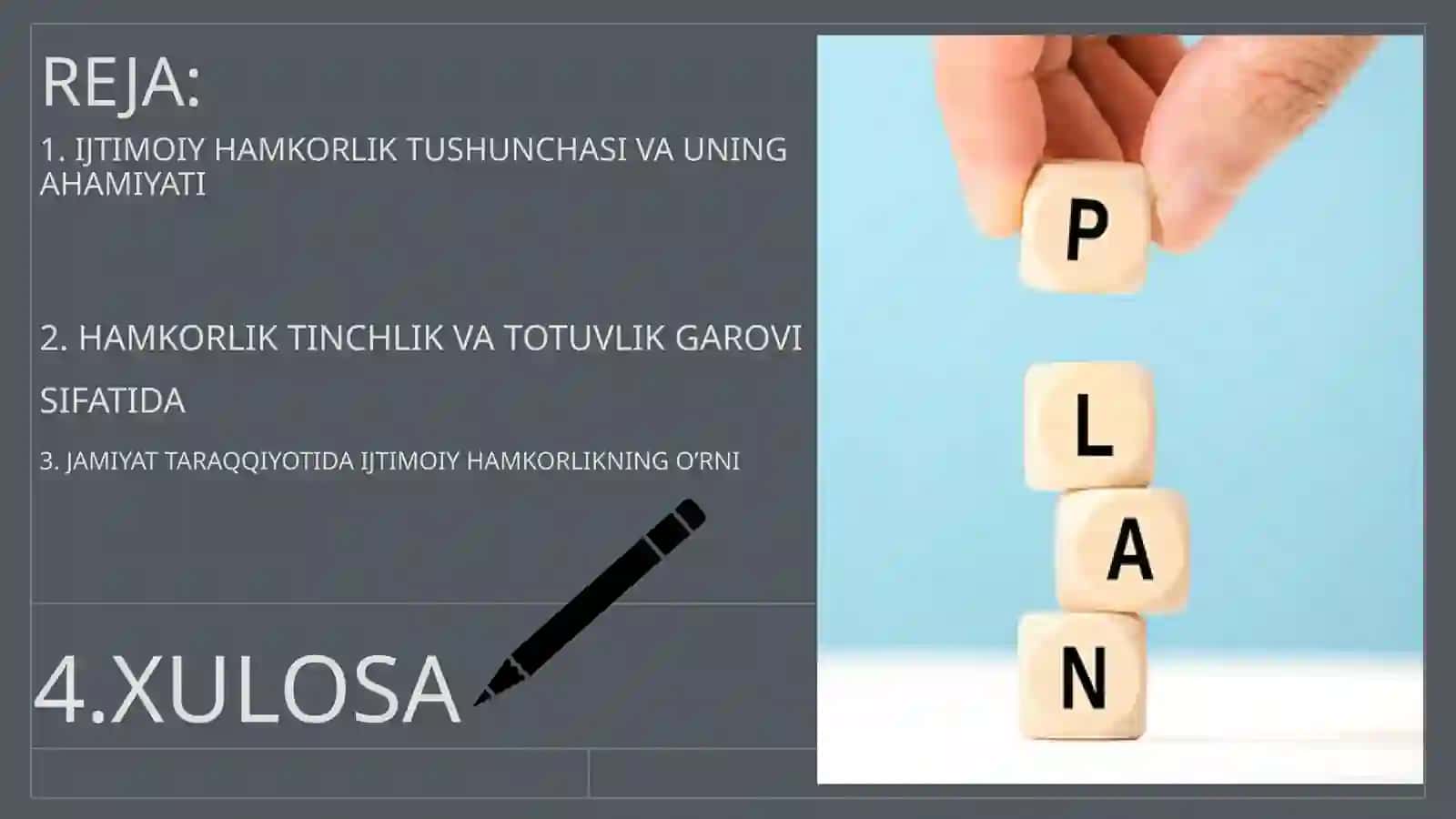 Ijtimoiy Hamkorlik-tinchlik va totuvlik omili 2