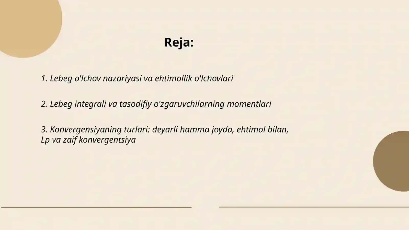 Matematik tahlilni extimollar nazariyasiga tadbiqi 2