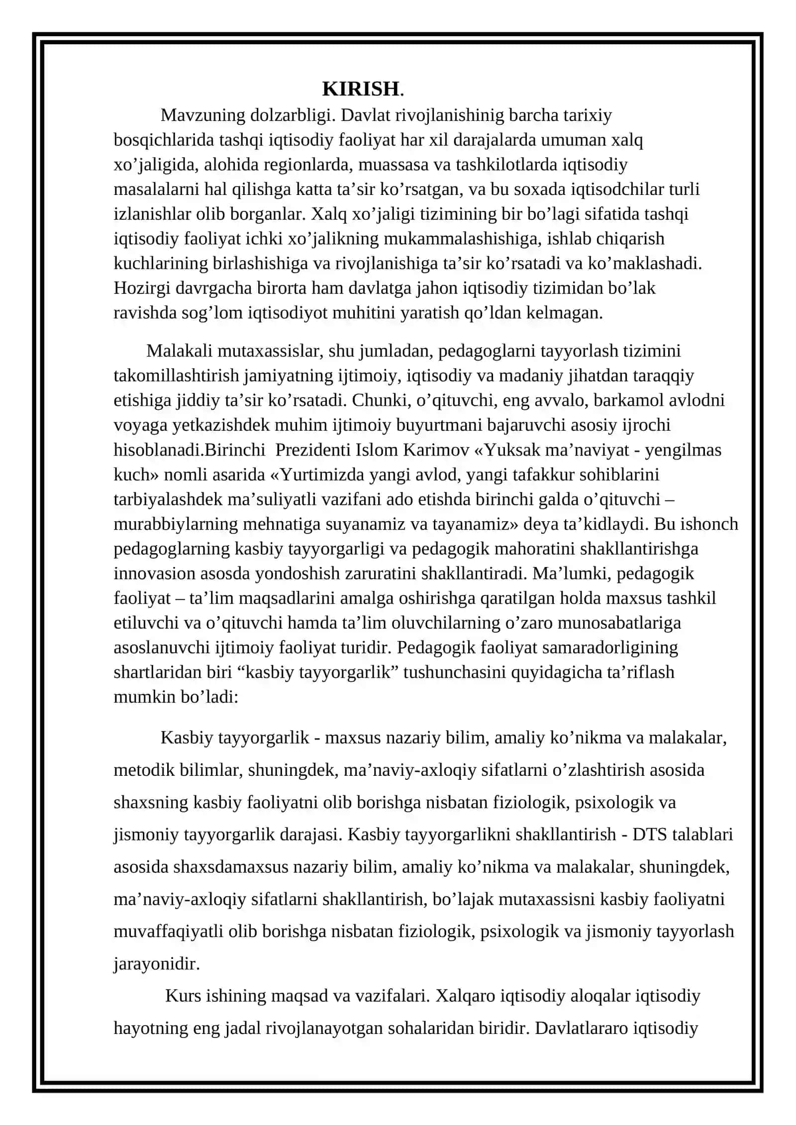 Iqtisodiy faoliyat turlarining sektorlama tasnflanishi 2