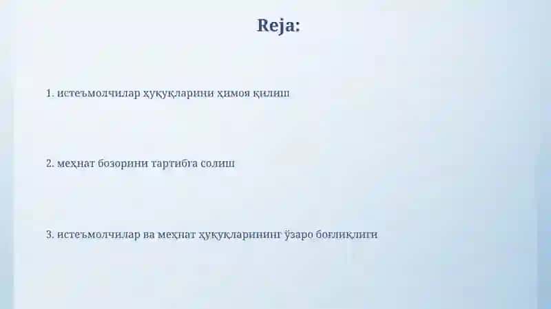 Меҳнат бозорини тартибга солиш 2