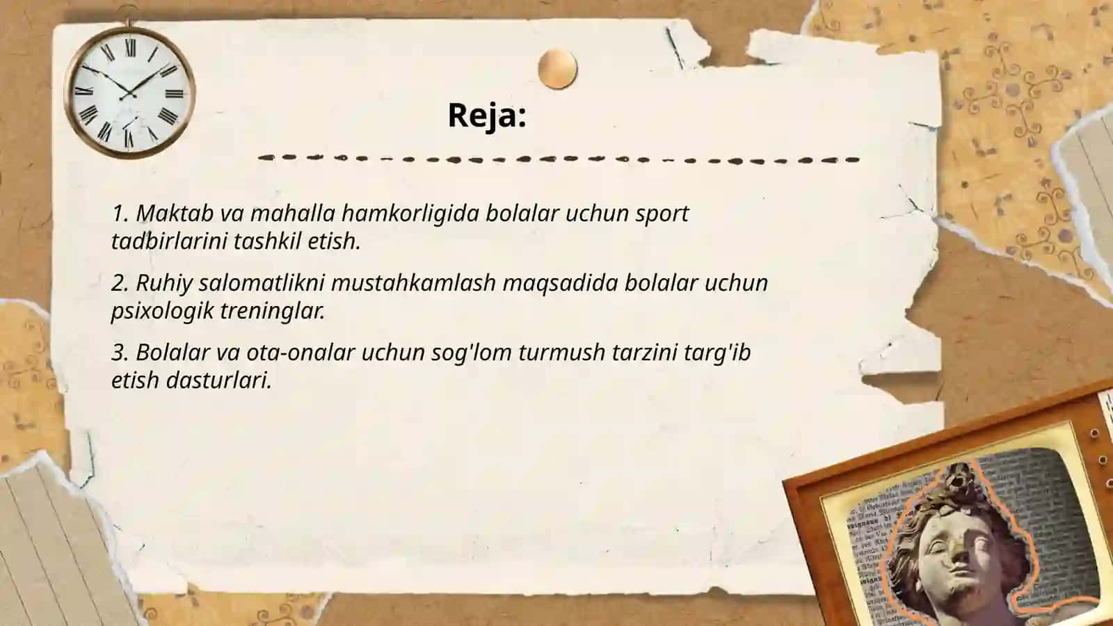 Shahar yoki mahallada bolalar va oilalar uchun sog'lom ruhiy muhitni barqarorlashtirish bo'yicha maktab yoshidagi bolalar bilan olib boriladigan ijtimoiy-pedagogik faoliyat 2