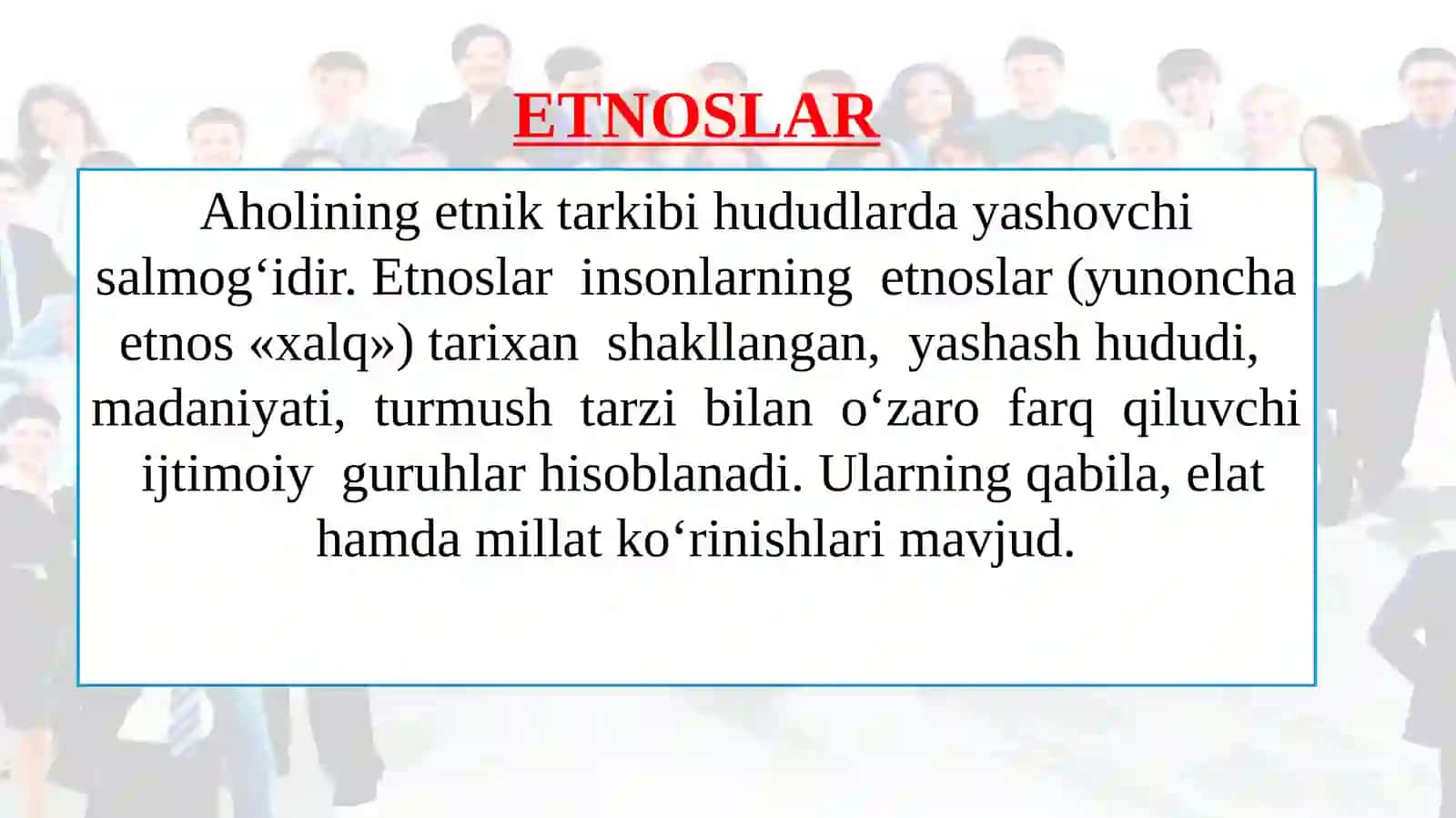 dunyo aholisini etnik va diniy tarkibi Umida 2