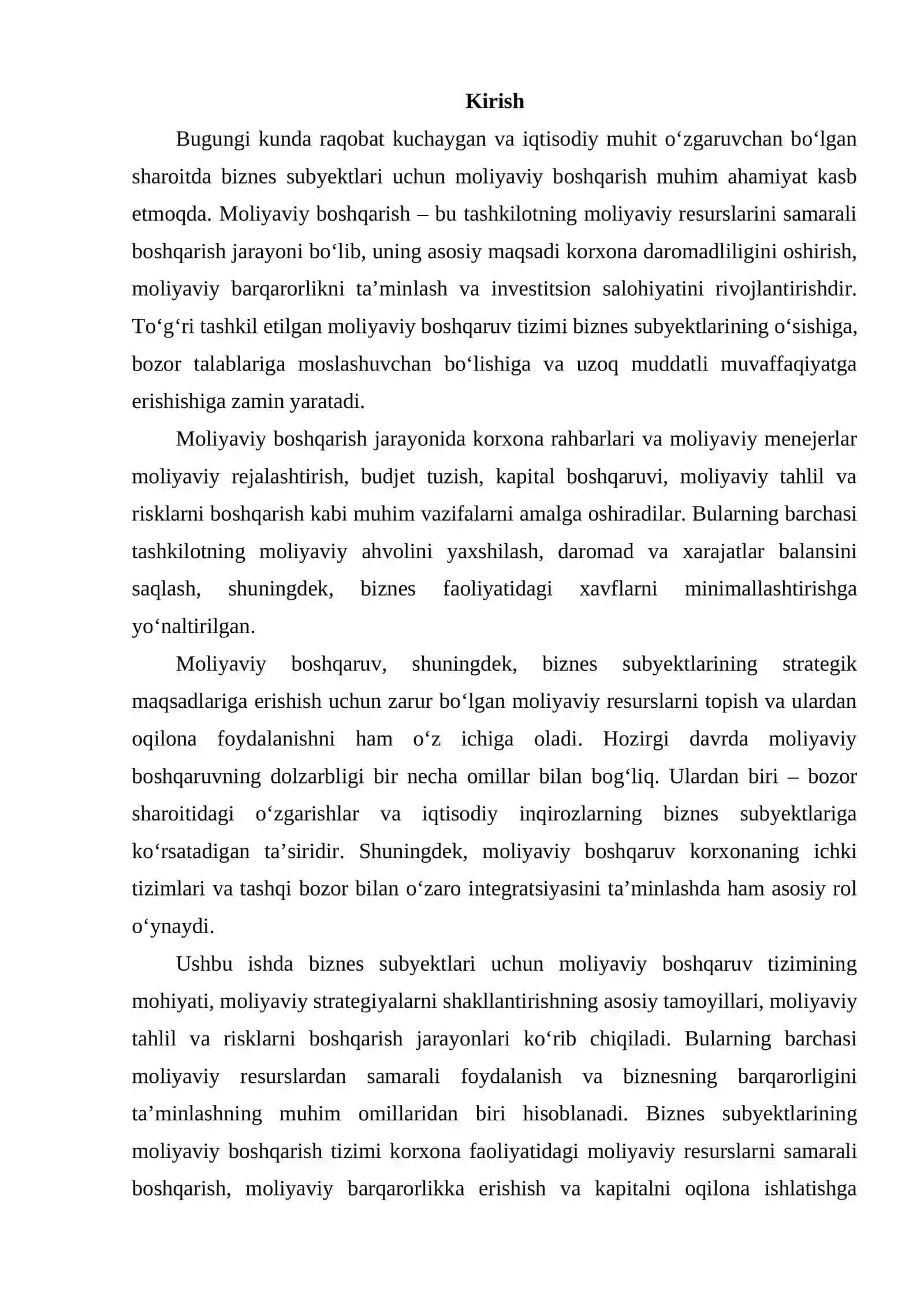BIZNES SUBYEKTLARINI MOLIYAVIY BOSHQARISH 2