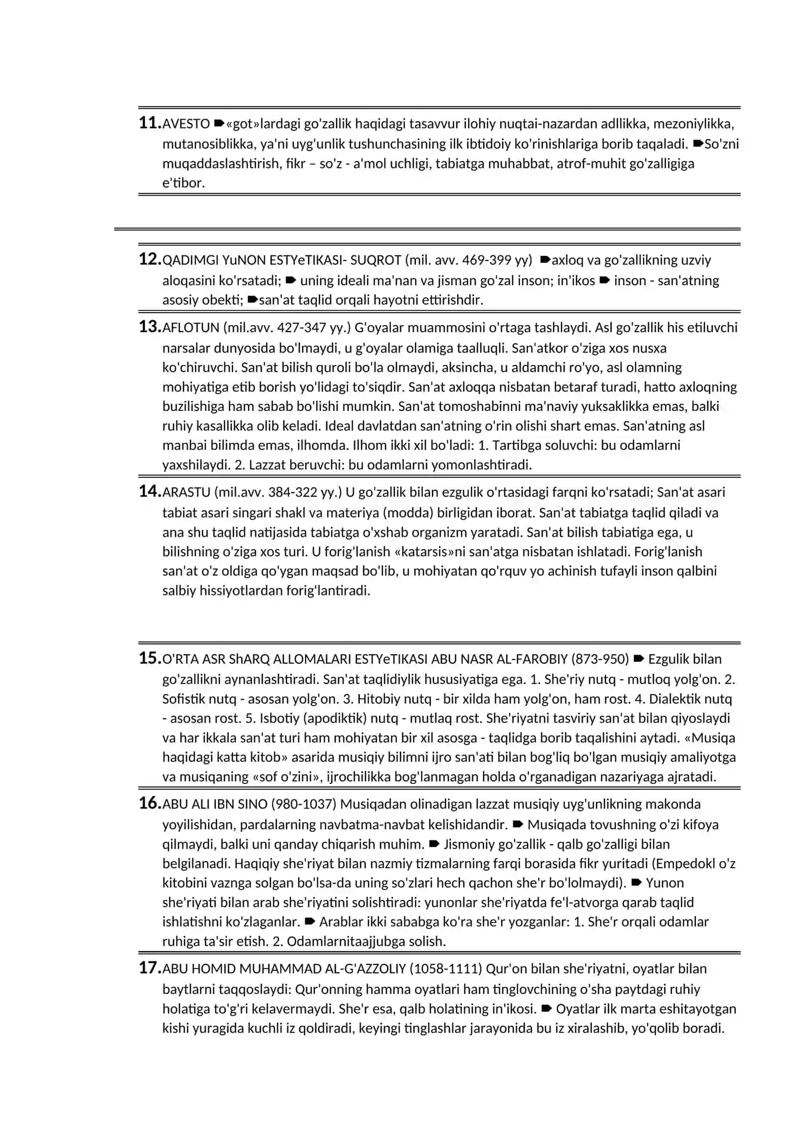 NAFOSAT FALSAFASI (ESTETIKA) 2