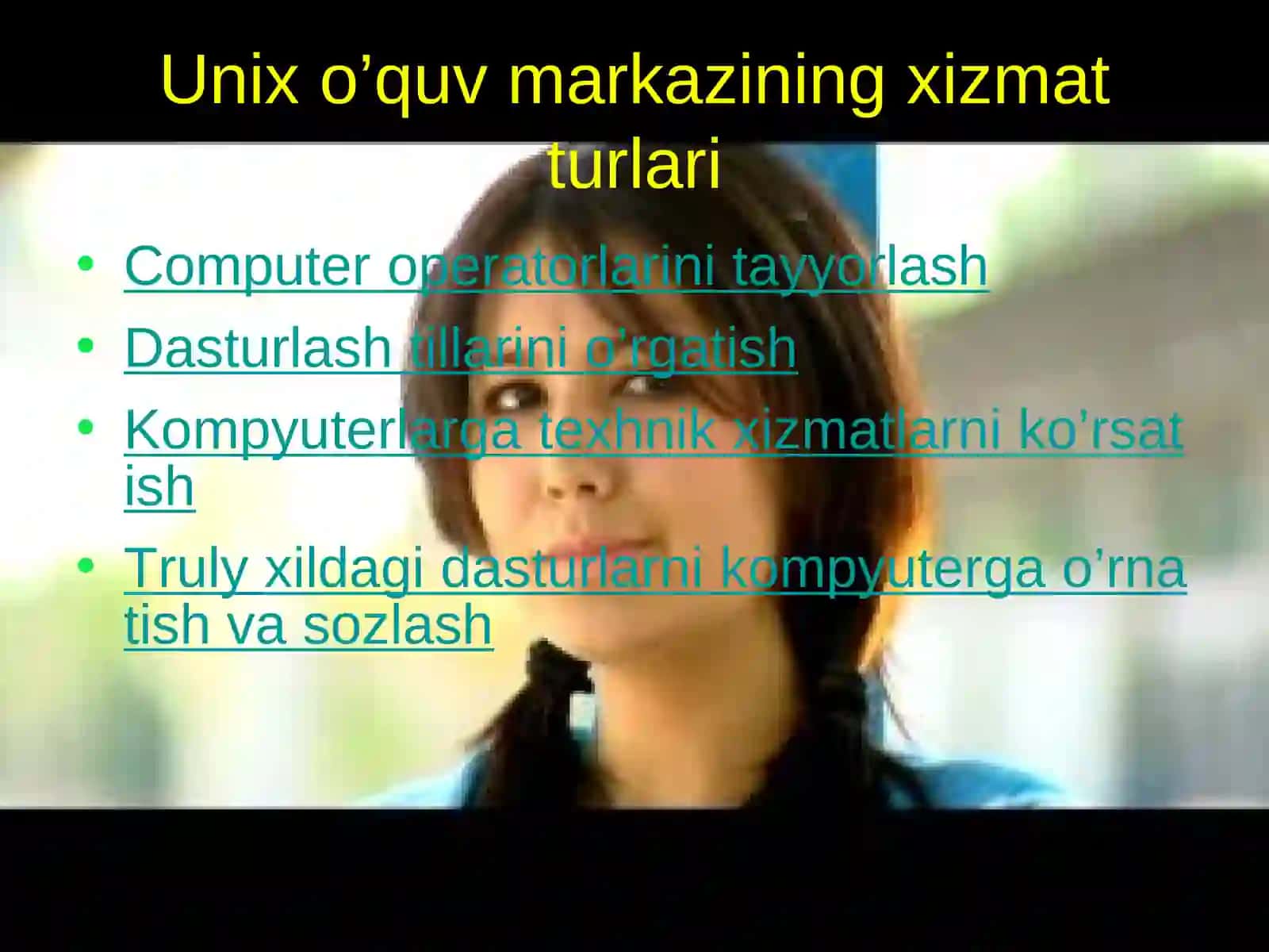 Unix o’quv markazi 2