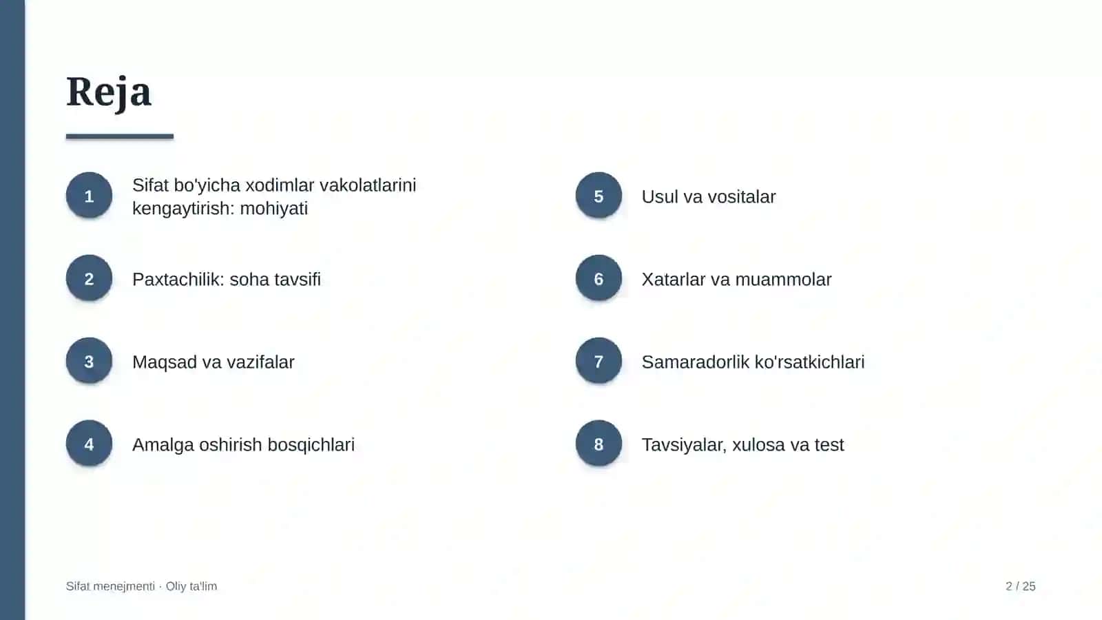 paxtachilikda sifat bo'yicha xodimlar vakolatlarini kengaytirish 2805 2