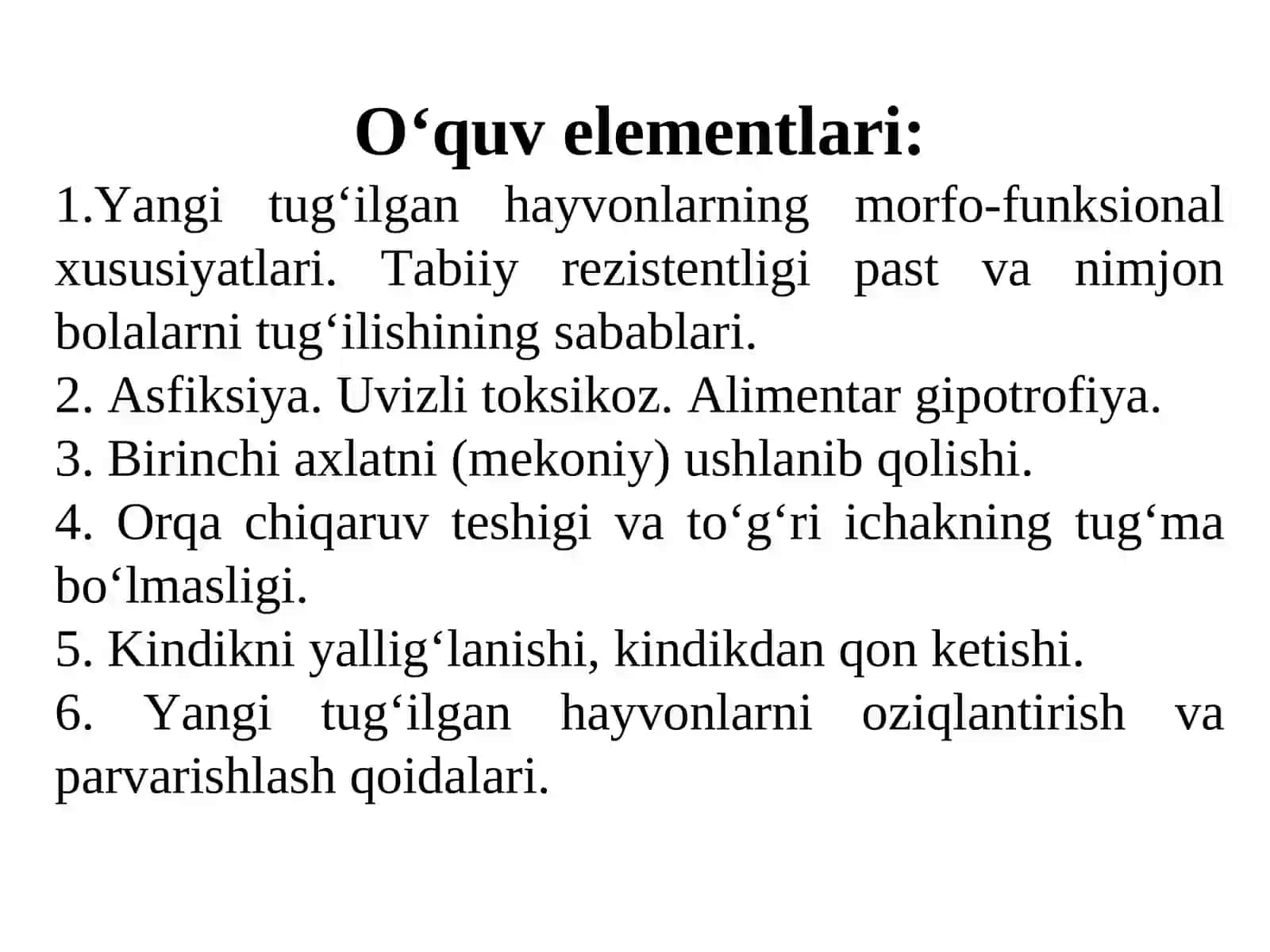 YANGI TUG‘ILGAN HAYVONLARNING NUQSONLARI VA KASALLIKLARI 2