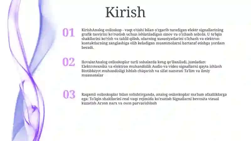 Analogli O'Lchash Asbobi 2