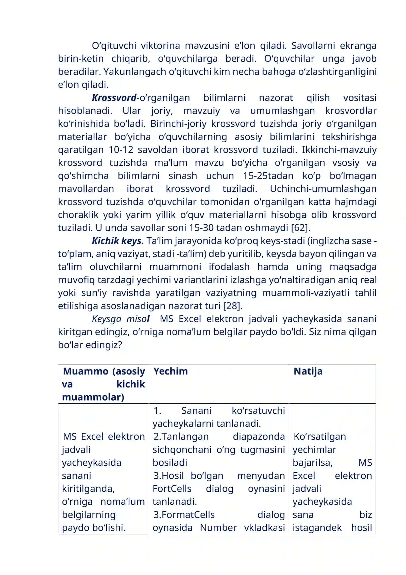 INFORMATIKA DARSLARIGA O‘QUVCHILAR BILIMINI NAZORAT QILUVCHI TEXNOLOGIYALAR 2