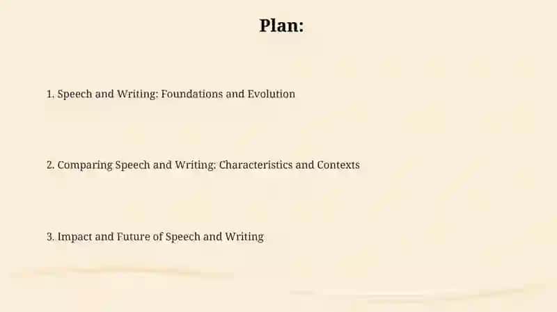 Speech and Writing 2