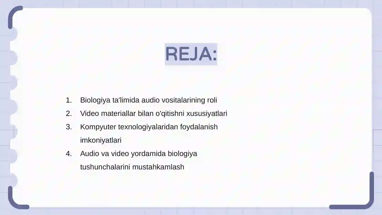 Biologiyani o‘qitishda audio, video va kopmyuter vositalaridan foydalanish 2