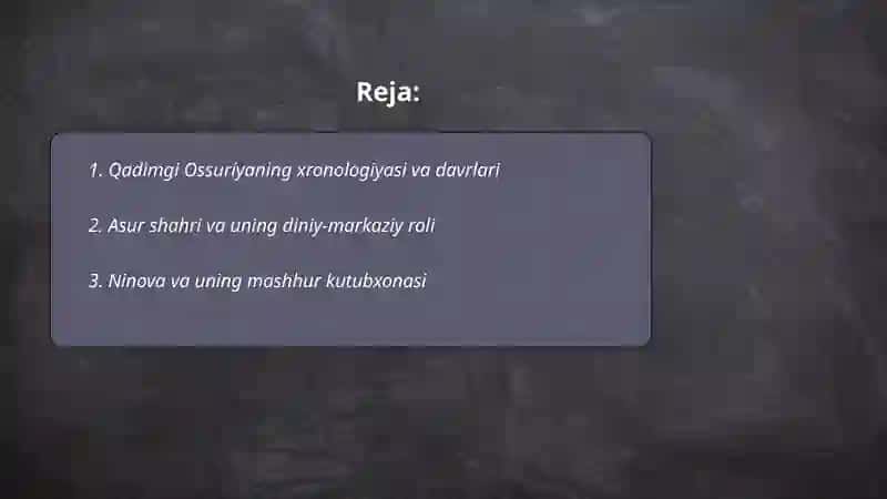 Qadimgi Ossuriya 2