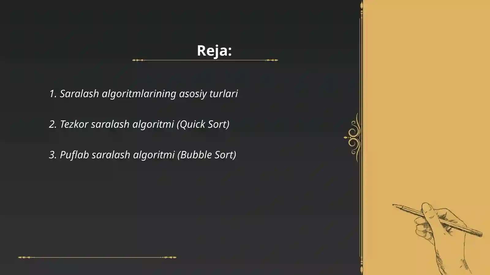 Saralsh va Izlashning samarali algoritmlari 2