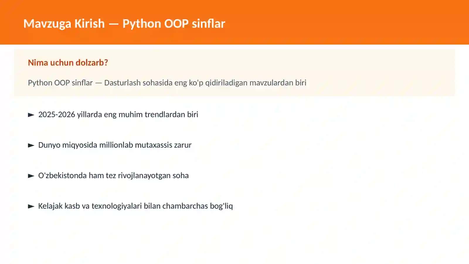 Python OOP sinflar 2