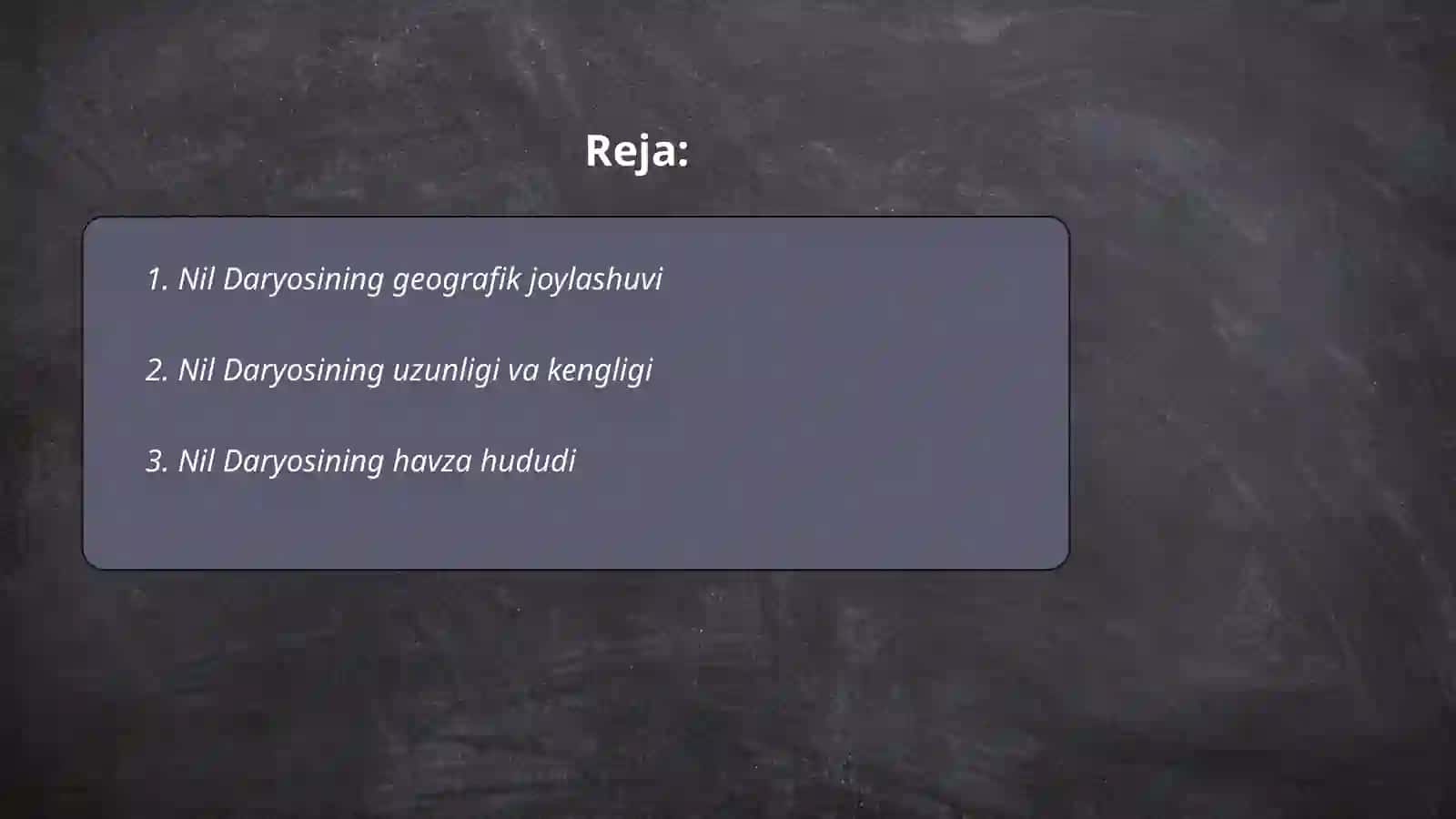 Nil daryosi 2