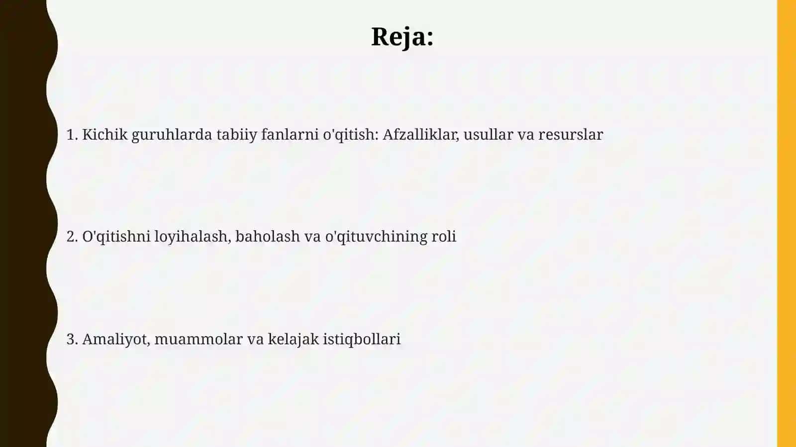 Oz komplektli maktablarda tabiiy fanlarni oʻqitishni loyihalash usullarini oʻrganish 2