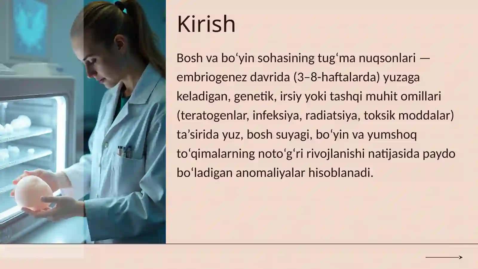 Bosh va bo'yin tuģma rivojlanish nuqsonlari 2