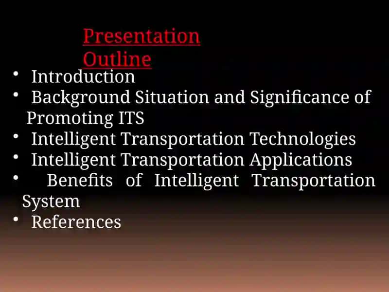 INTELLIGENT TRANSPORTATION SYSTEM 2