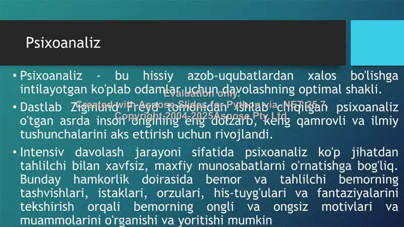 PSIXOLOGIK MASLAHATDA KLASSIK PSIXOANALIZ YO‘NALISHI MODELI 2