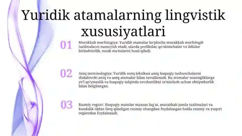 Huquqga Doir Faol Terminlar Ularning Til Va Uslub Xususiyatlari 2