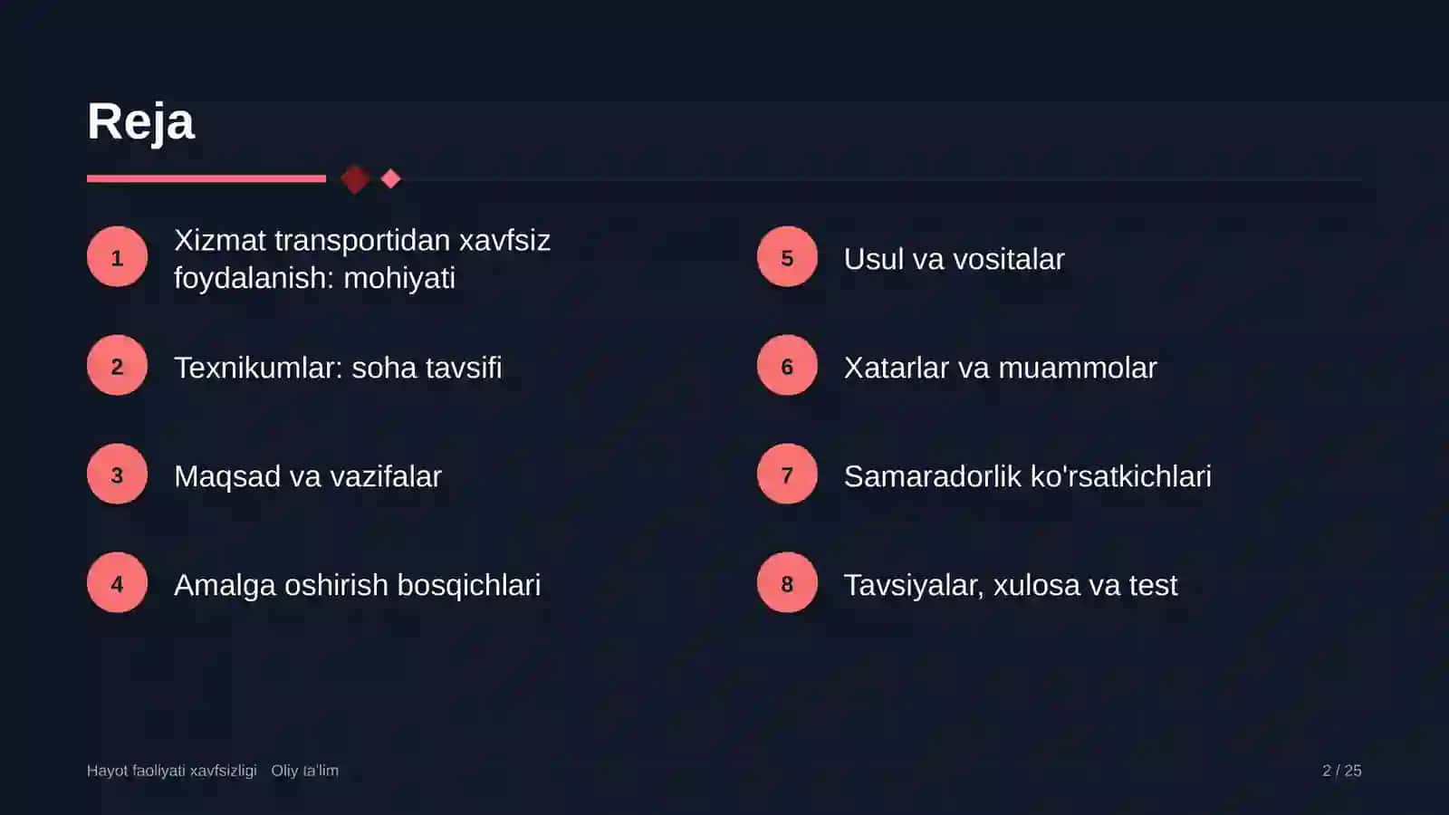 texnikumlarda xizmat transportidan xavfsiz foydalanish 8975 2