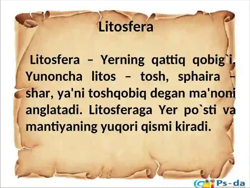Litosfera 2