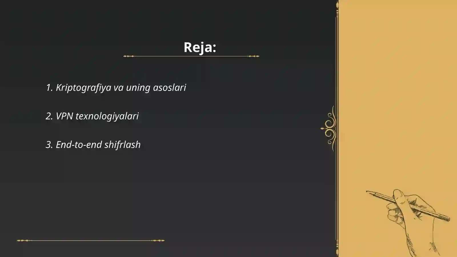 Xavfsiz aloqa kanallari 2