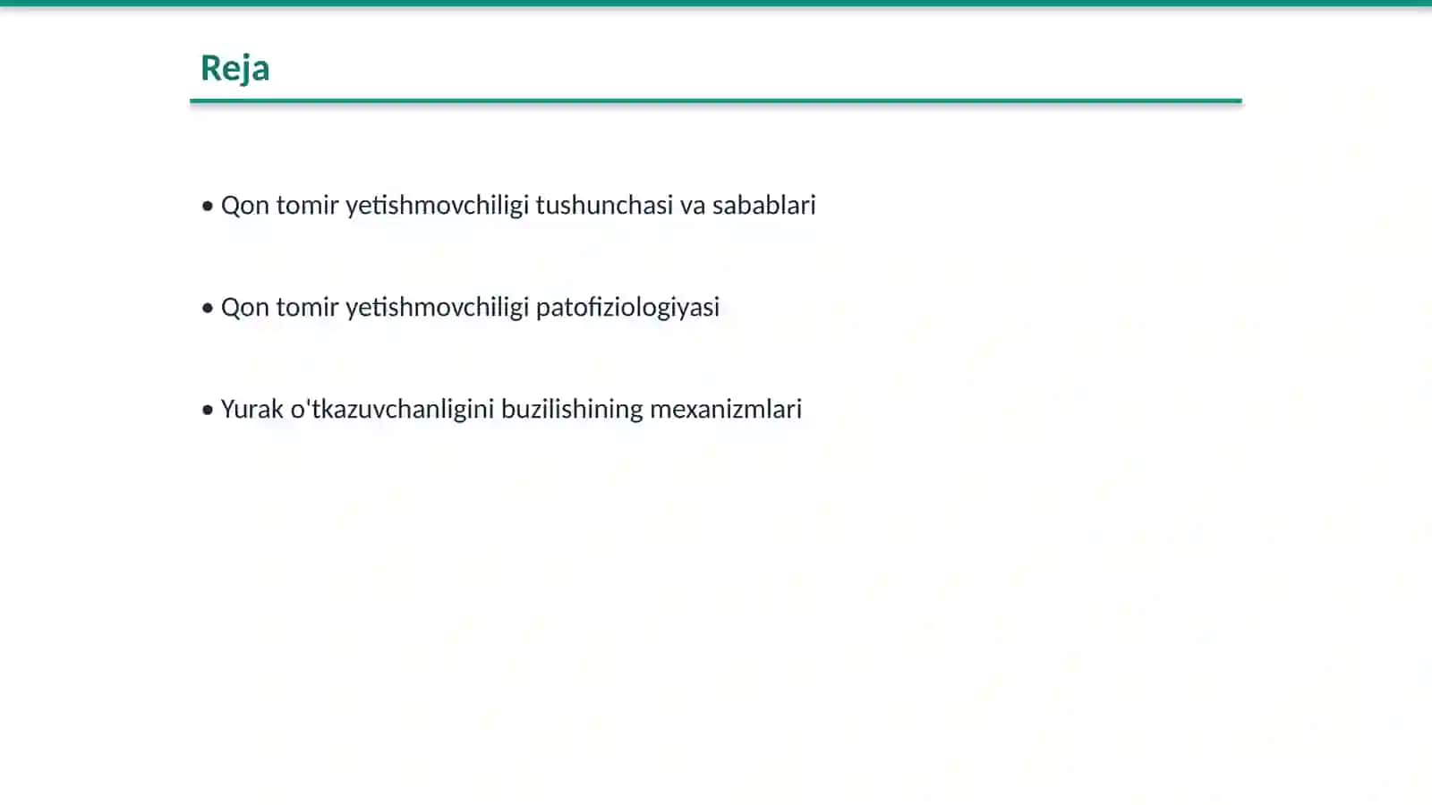 Qon tomir yetishmovchiligi patofiziologiyasi 2