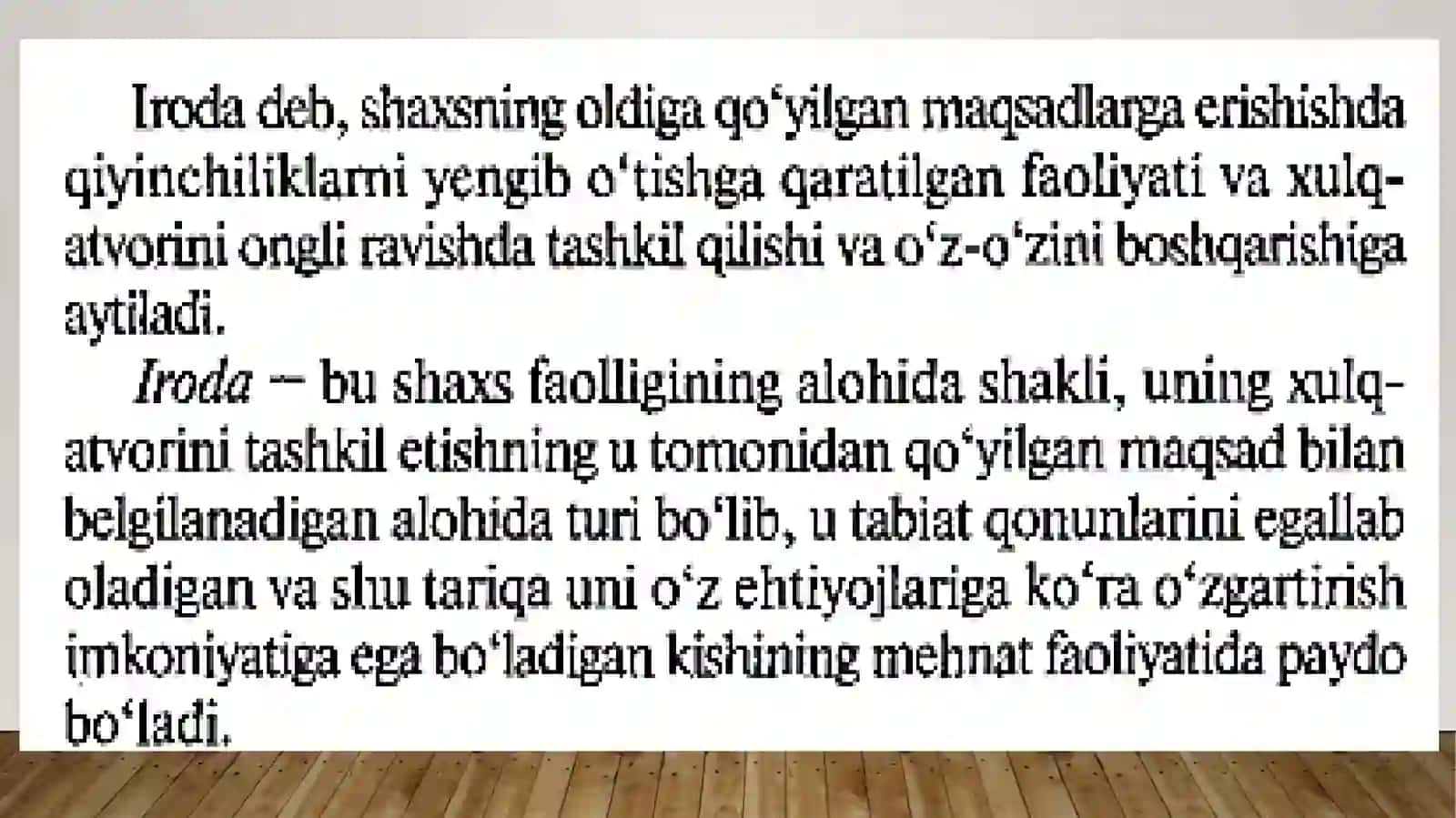 Iroda-harakat jarayonlari 2