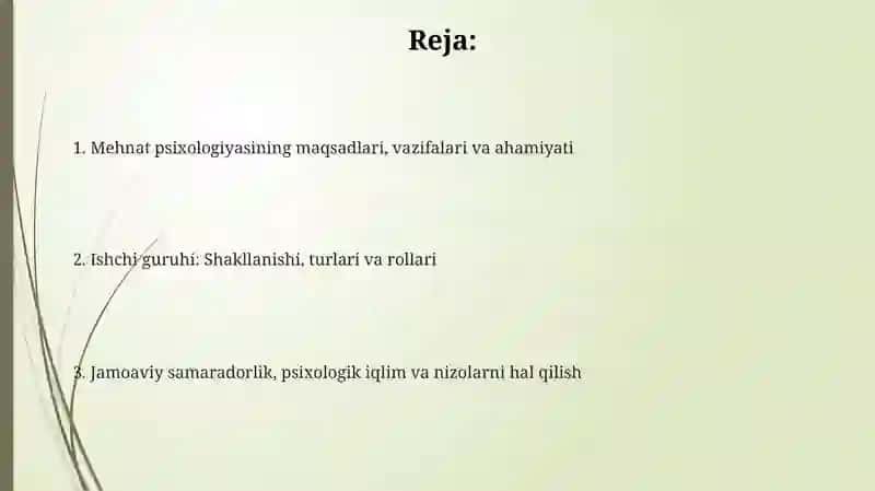 Mehnat psixologiyasi 2