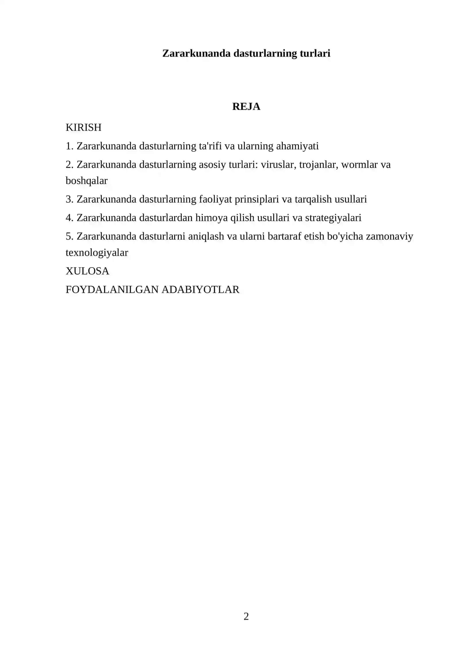Zararkunanda dasturlarning turlari 2